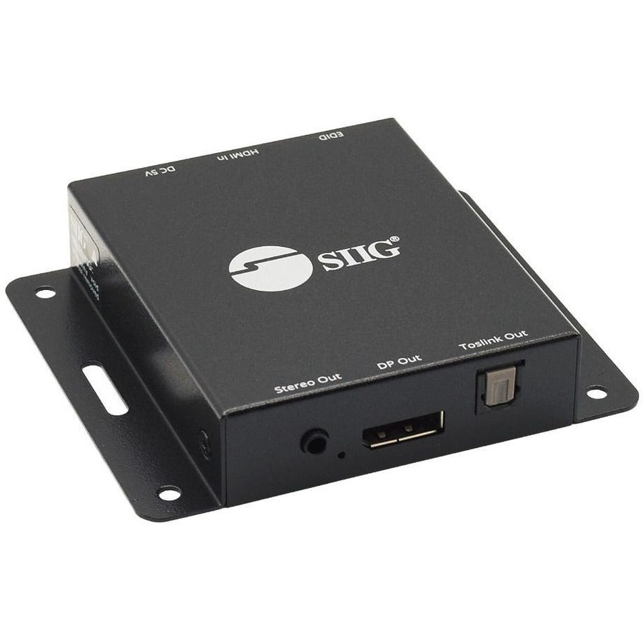 SIIG HDMI 2.0 to DisplayPort 1.2 Converter with Audio Extractor - High performance HDMI to DisplayPort Adapter - TAA Compliant - CE-H26A11-S1 - eCommerce Business Prime
