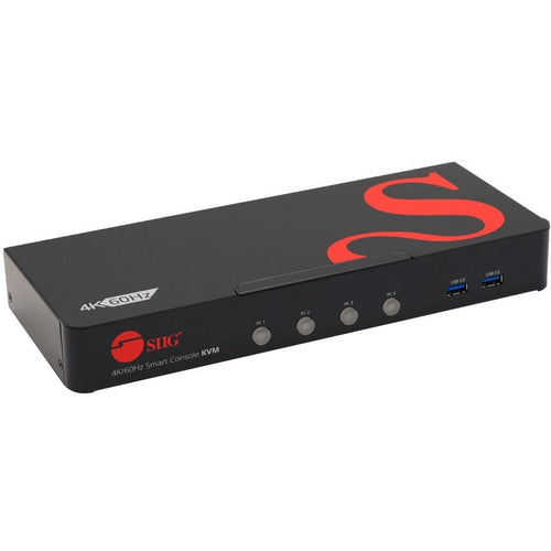 4 Port 4K 60HZ DisplayPort 1.2 KVM Switch with USB 3.0 and Multi-Media ports - DP KVM Switch - TAA Compliant - CE-DP0G11-S1 - eCommerce Business Prime