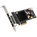 SIIG 4 Port Gigabit Ethernet with POE PCIe Card - Intel 350 - Supports IEEE 802.3az Energy Efficient Ethernet (EEE) - LB-GE0811-S1 - eCommerce Business Prime