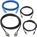 Tripp Lite HDMI KVM Cable Kit for Tripp Lite B005-HUA2-K and B005-HUA4 KVM, 4K HDMI, USB 3.1 Gen 1, 3.5 mm, 10 ft. - Tripp Lite P568-010-2A HDMI cable (M/M), 10 ft., U322-010 USB-A to USB-B cable (M/M...  - P785-HKIT10 - eCommerce Business Prime