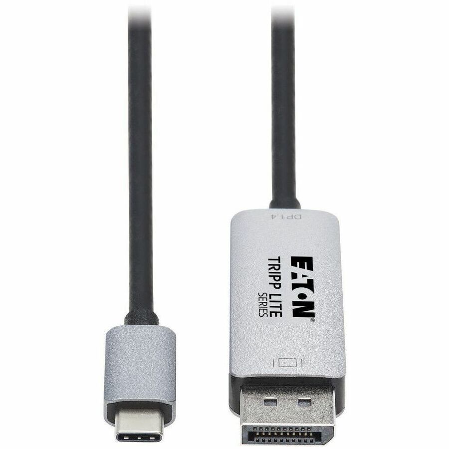 Tripp Lite USB C to DisplayPort Adapter Cable 8K UHD M/M DP 1.4 Black 6ft - 6 ft DisplayPort/USB-C A/V Cable for Audio/Video Device, Monitor, Projector, TV, Notebook, Tablet, Smartphone, MacBook Pro, ...  - U444-006-DP8SE - eCommerce Business Prime