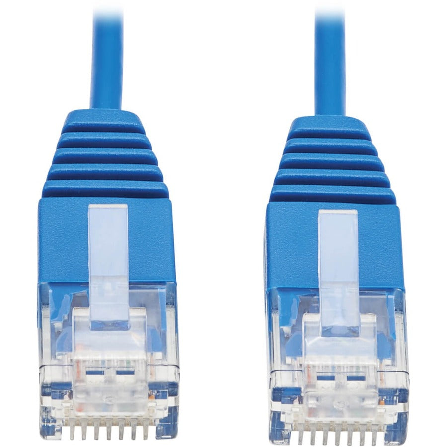 Tripp Lite Cat6 Gigabit Ethernet Cable Molded Ultra-Slim RJ45 M/M Blue 10ft - 10 ft Category 6 Network Cable for Network Device, Server, Switch, Router, Printer, Computer, Photocopier, Modem, Rack Equ...  - N200-UR10-BL - eCommerce Business Prime