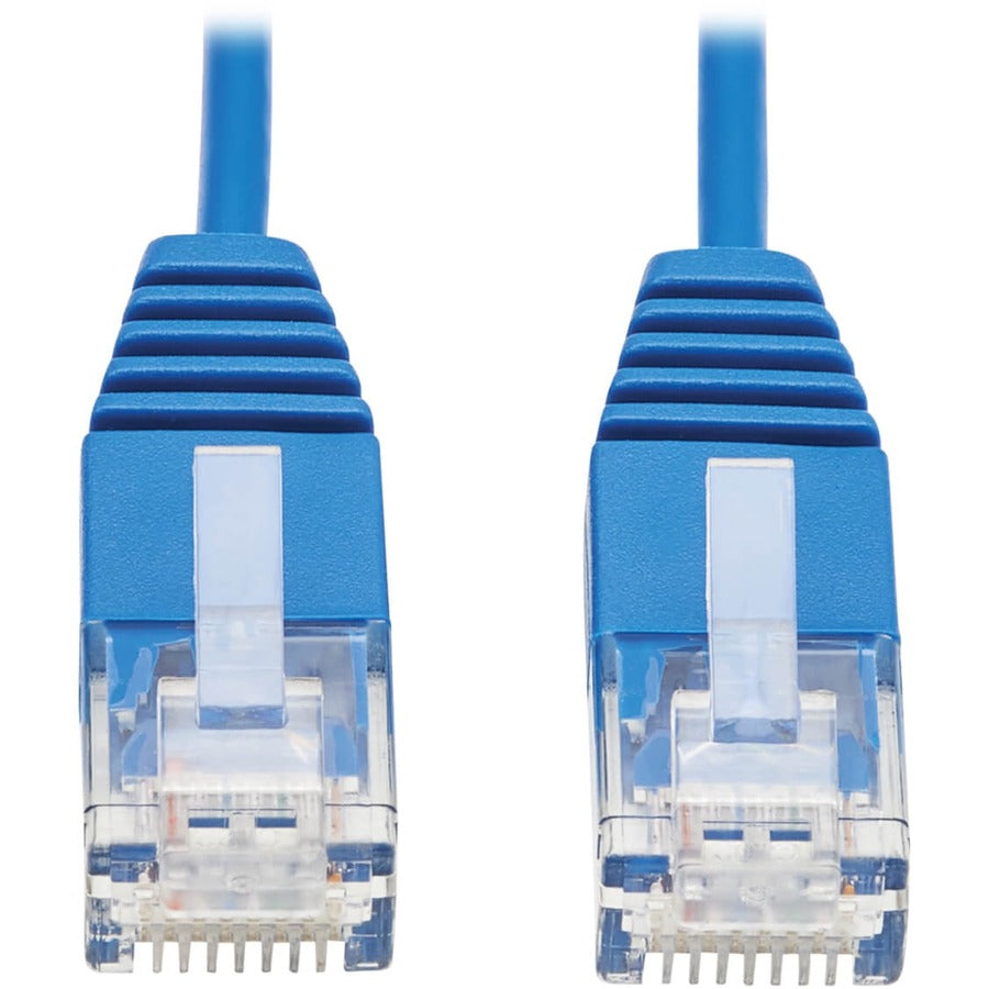 Tripp Lite Cat6a 10G Certified Molded Ultra-Slim UTP Ethernet Cable (RJ45 M/M), Blue, 5 ft. - 5 ft Category 6a Network Cable for Network Device, Server, Switch, Router, Printer, Computer, Photocopier,...  - N261-UR05-BL - eCommerce Business Prime