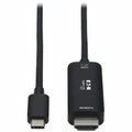 Tripp Lite USB C to HDMI Adapter Cable 4K60Hz HDR DP 1.4 Alt Mode Black 3ft - 3 ft HDMI/USB-C A/V Cable for Audio/Video Device, Projector, Notebook, Smartphone, MacBook Pro, HDTV, Monitor, Tablet, Aud...  - U444-003-HDR4BE - eCommerce Business Prime
