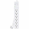 CyberPower B615 Essential 6 - Outlet Surge with 1500 J - Clamping Voltage 600V, 15 ft, NEMA 5-15P, Right Angle - 45&deg; Offset, 15 Amp, EMI/RFI Filtration, White, Lifetime Warranty - B615 - eCommerce Business Prime