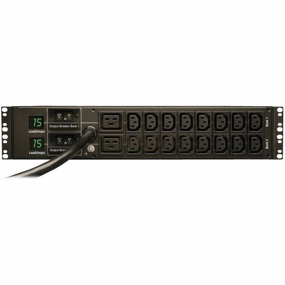Tripp Lite PDU Metered 16 C13 2 C19 Outlets 208/240V 5.8kW L6-30P 2URM TAA - Metered - NEMA L6-30P - 16 x IEC 60320 C13, 2 x IEC 60320 C19 - 230 V AC - 2U - Horizontal - Rack-mountable - TAA Compliant - PDUMH30HV6 - eCommerce Business Prime