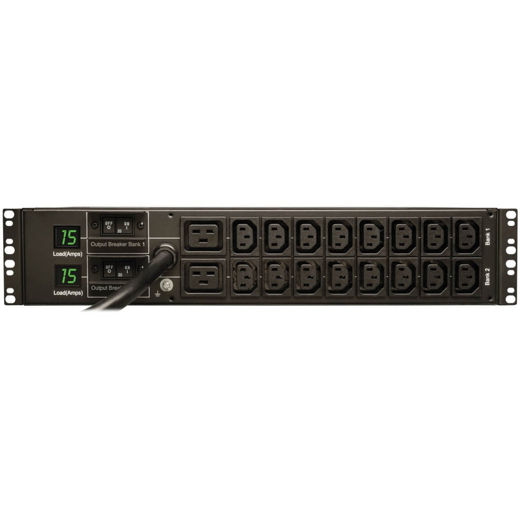 Tripp Lite PDU Metered 16 C13 2 C19 Outlets 208/240V 5.8kW L6-30P 2URM TAA - Metered - NEMA L6-30P - 16 x IEC 60320 C13, 2 x IEC 60320 C19 - 230 V AC - 2U - Horizontal - Rack-mountable - TAA Compliant - PDUMH30HV6 - eCommerce Business Prime