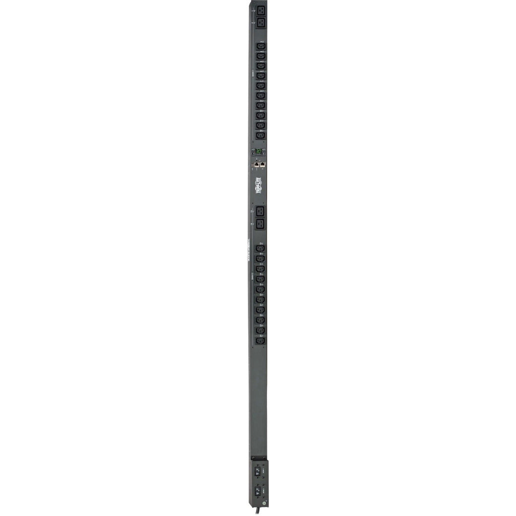 Tripp Lite PDU Monitored 24 Outlets 208/240V 5.8kW LX Platform L6-30P 0URM - Monitored - NEMA L6-30P - 20 x IEC 60320 C13, 4 x IEC 60320 C19 - 230 V AC - Network (RJ-45) - 0U - Vertical/Toolless - Rac...  - PDUNVR30HVLX - eCommerce Business Prime