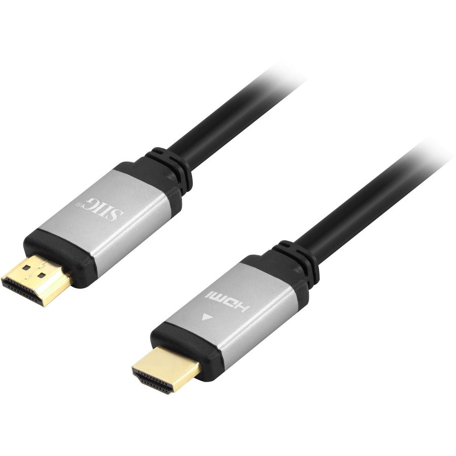 SIIG 4K High Speed HDMI Cable - 8ft - 8 ft HDMI A/V Cable for Audio/Video Device, Gaming Console, Projector, Notebook, Blu-ray Player, HDTV, Monitor - First End: 1 x 19-pin HDMI 2.0 Type A Digital Aud...  - CB-H20T11-S1 - eCommerce Business Prime