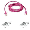 Belkin Cat. 5E UTP Patch Cable - RJ-45 Male - RJ-45 Male - 1ft - Pink - A3L791-01-PNK-S - eCommerce Business Prime