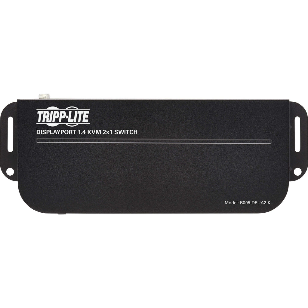 Tripp Lite DisplayPort USB KVM Switch 2-Port 4K 60Hz HDR DP 1.4 USB Cables - 2 Computer(s) - 1 Local User(s) - 4096 x 2160 - 6 x USB - 1 x HDMI - 3 x DisplayPort - B005-DPUA2-K - eCommerce Business Prime