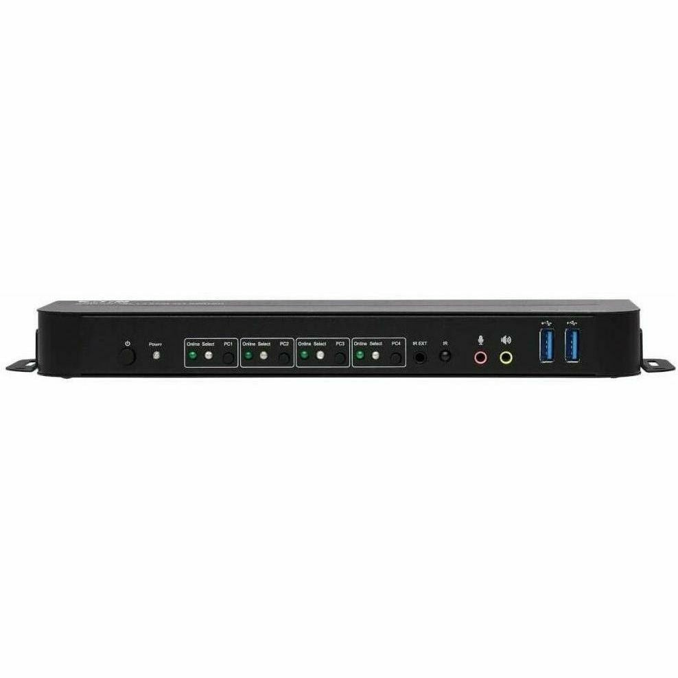 Tripp Lite DisplayPort USB KVM Switch 4-Port 4K 60Hz HDR DP 1.4 USB Sharing - 4 Computer(s) - 1 Local User(s) - 4096 x 2160 - 8 x USB - 1 x HDMI - 5 x DisplayPort - B005-DPUA4 - eCommerce Business Prime