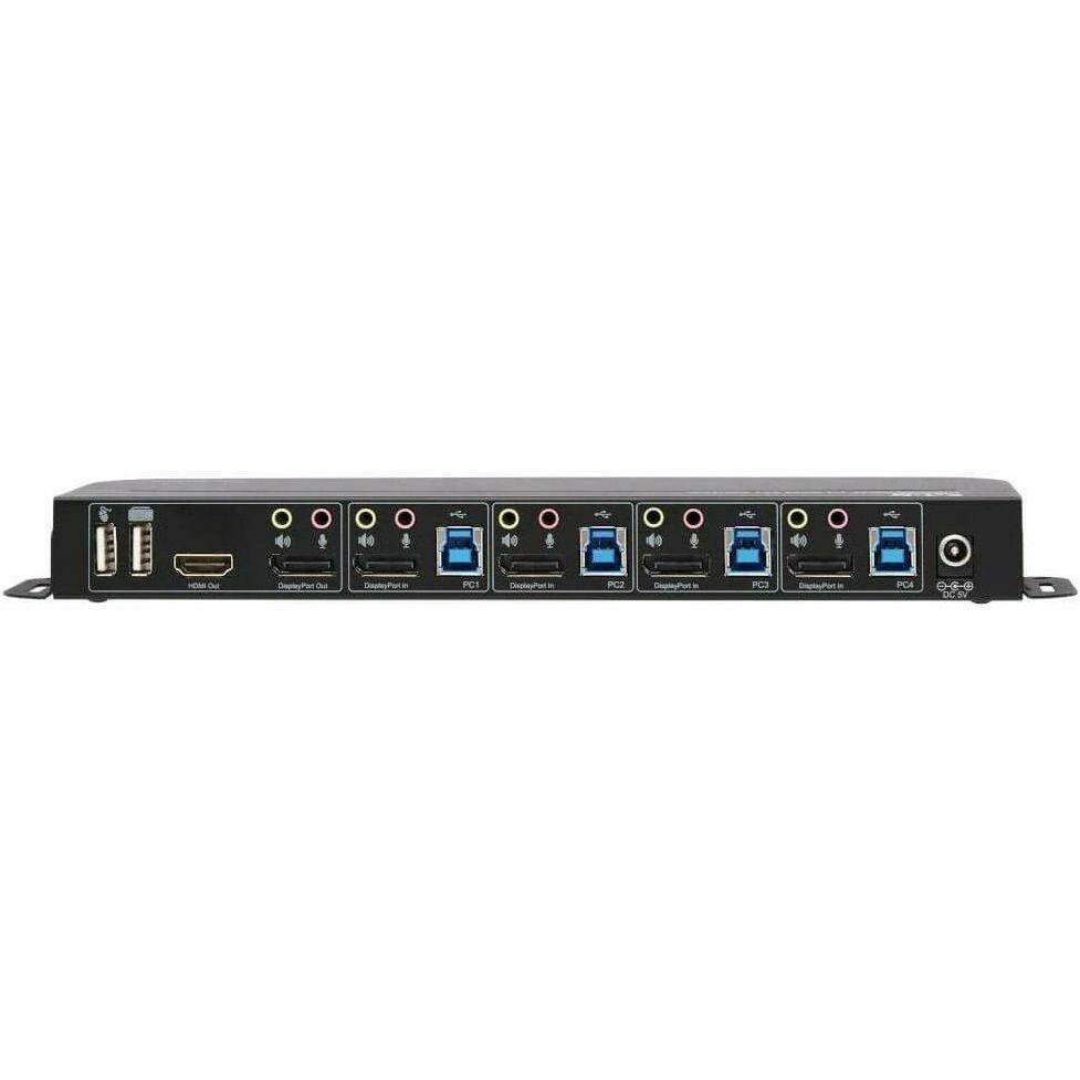 Tripp Lite DisplayPort USB KVM Switch 4-Port 4K 60Hz HDR DP 1.4 USB Sharing - 4 Computer(s) - 1 Local User(s) - 4096 x 2160 - 8 x USB - 1 x HDMI - 5 x DisplayPort - B005-DPUA4 - eCommerce Business Prime