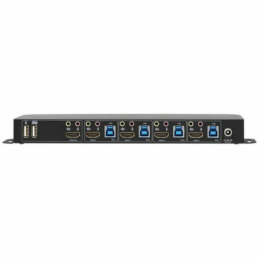 Tripp Lite HDMI USB KVM Switch 4-Port 4K 60Hz HDR HDCP 2.2 IR USB Sharing - 4 Computer(s) - 1 Local User(s) - 4096 x 2160 - 8 x USB - 5 x HDMI - B005-HUA4 - eCommerce Business Prime