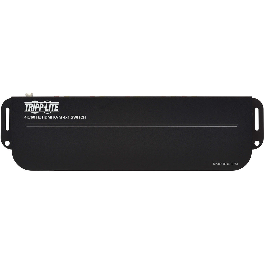 Tripp Lite HDMI USB KVM Switch 4-Port 4K 60Hz HDR HDCP 2.2 IR USB Sharing - 4 Computer(s) - 1 Local User(s) - 4096 x 2160 - 8 x USB - 5 x HDMI - B005-HUA4 - eCommerce Business Prime