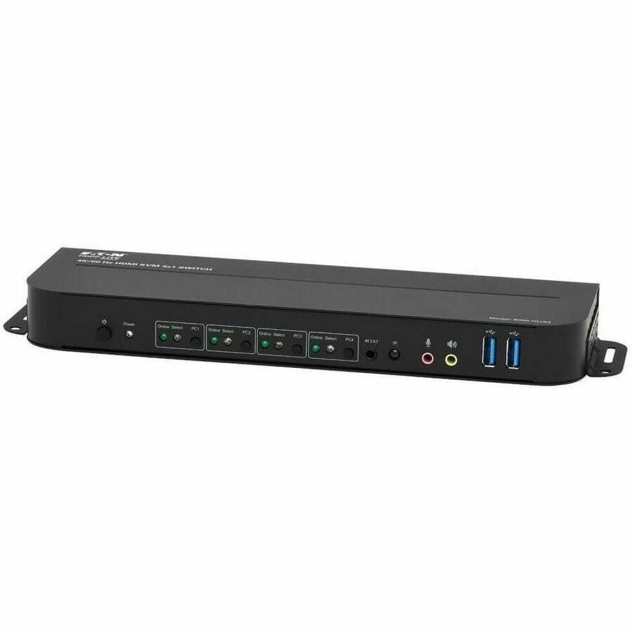 Tripp Lite HDMI USB KVM Switch 4-Port 4K 60Hz HDR HDCP 2.2 IR USB Sharing - 4 Computer(s) - 1 Local User(s) - 4096 x 2160 - 8 x USB - 5 x HDMI - B005-HUA4 - eCommerce Business Prime