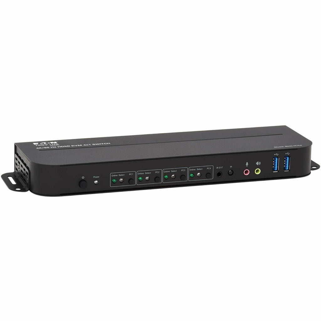 Tripp Lite HDMI USB KVM Switch 4-Port 4K 60Hz HDR HDCP 2.2 IR USB Sharing - 4 Computer(s) - 1 Local User(s) - 4096 x 2160 - 8 x USB - 5 x HDMI - B005-HUA4 - eCommerce Business Prime