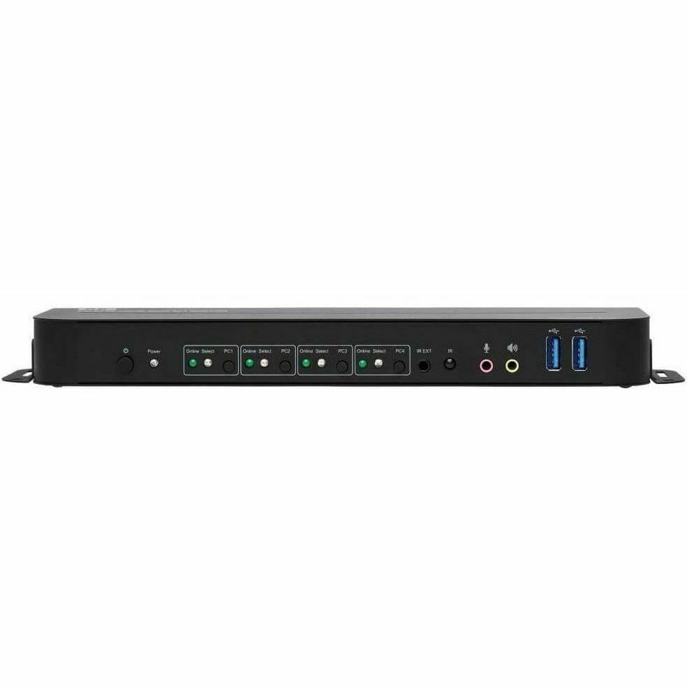 Tripp Lite HDMI USB KVM Switch 4-Port 4K 60Hz HDR HDCP 2.2 IR USB Sharing - 4 Computer(s) - 1 Local User(s) - 4096 x 2160 - 8 x USB - 5 x HDMI - B005-HUA4 - eCommerce Business Prime