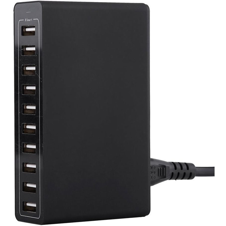 4XEM 50W 10-Port USB Home Charger - 1 Pack - 50 W - 120 V AC, 230 V AC Input - 5 V DC/2.40 A Output - Black - 4XPOWER10USB - eCommerce Business Prime