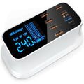 4XEM 40W 8-Port USB Desktop Charger Quick Charge (QC) - 1 Pack - 40 W - 120 V AC, 230 V AC Input - 5 V DC/3 A, 9 V DC, 12 V DC Output - White - 4XSMARTPWR8QC3 - eCommerce Business Prime