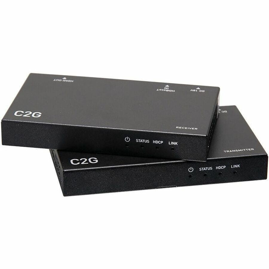 C2G 4K HDMI HDBaseT Extender over Cat Transmitter to Box Receiver - 1 Input Device - 1 Output Device - 230 ft Range - 2 x Network (RJ-45) - 1 x HDMI In - 1 x HDMI Out - 4K UHD - Twisted Pair - Categor...  - C2G30010 - eCommerce Business Prime
