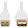 Tripp Lite Safe-IT USB-A Antibacterial Extension Cable (M/F), USB 2.0, White, 6 ft. - 6 ft USB Data Transfer Cable for Computer, Notebook, Multimedia Device, Printer, Modem, Keyboard, External Hard Dr...  - U024AB-006-WH - eCommerce Business Prime