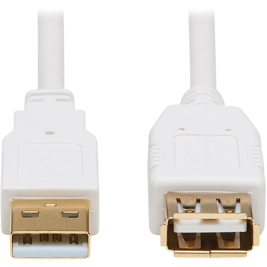 Tripp Lite Safe-IT USB-A Antibacterial Extension Cable (M/F), USB 2.0, White, 6 ft. - 6 ft USB Data Transfer Cable for Computer, Notebook, Multimedia Device, Printer, Modem, Keyboard, External Hard Dr...  - U024AB-006-WH - eCommerce Business Prime