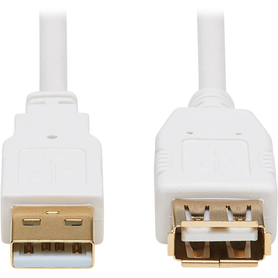 Tripp Lite Safe-IT USB-A Antibacterial Extension Cable (M/F), USB 2.0, White, 3 ft. - 3 ft USB Data Transfer Cable for Computer, Notebook, Multimedia Device, Printer, Modem, Keyboard, External Hard Dr...  - U024AB-003-WH - eCommerce Business Prime