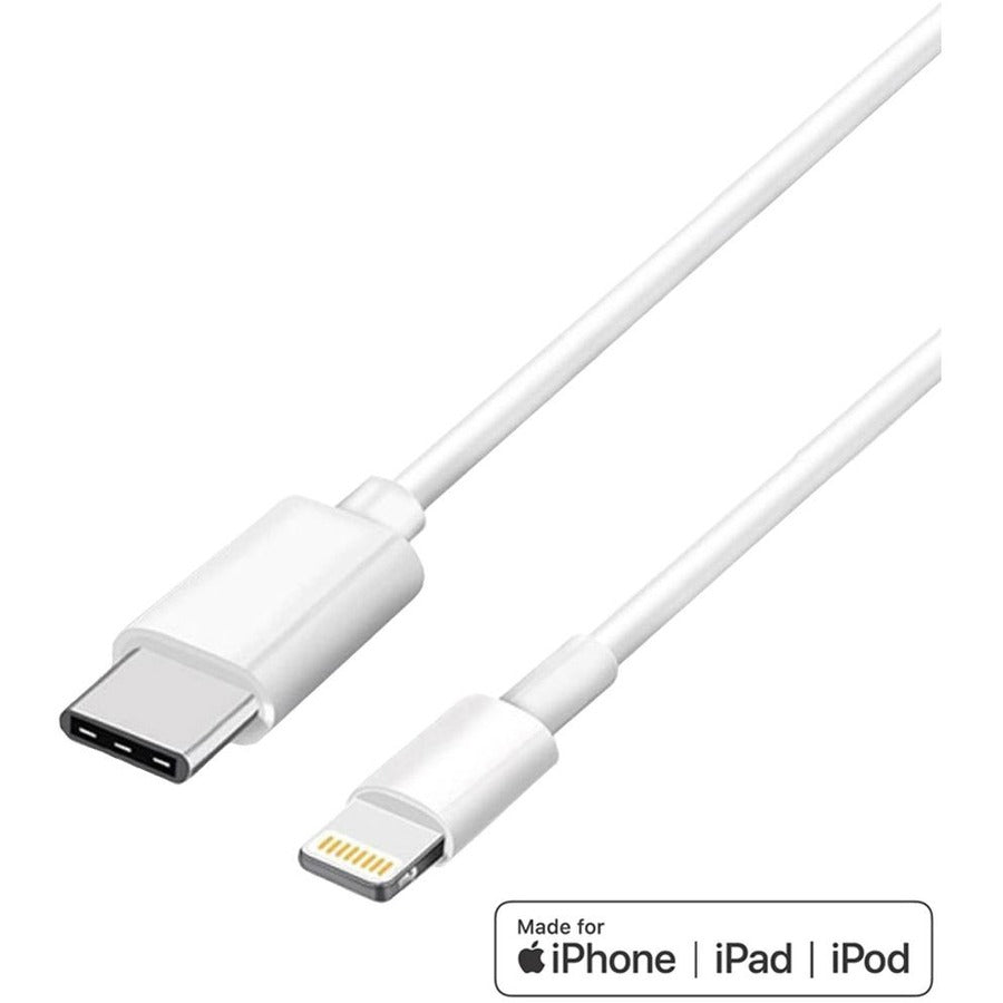 4XEM USB-C to Lightning 8 Pin Cable for iPhone12 - 3 ft Lightning/USB-C Data Transfer Cable for iPhone, iPad, iPod, MAC - First End: 1 x 24-pin USB Type C - Male - Second End: 1 x 8-pin Lightning - Ma...  - 4XIPHONE12CBL - eCommerce Business Prime