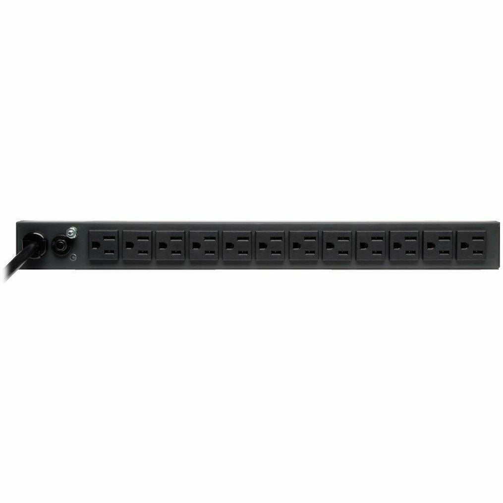 Tripp Lite PDU Basic 13 NEMA 5-15R Outlets 5-15P Input 1.8kW 6ft Cord 1URM - Basic - NEMA 5-15P - 13 x NEMA 5-15R - 120 V AC - 1U - Horizontal - Rack-mountable - PDU121506 - eCommerce Business Prime