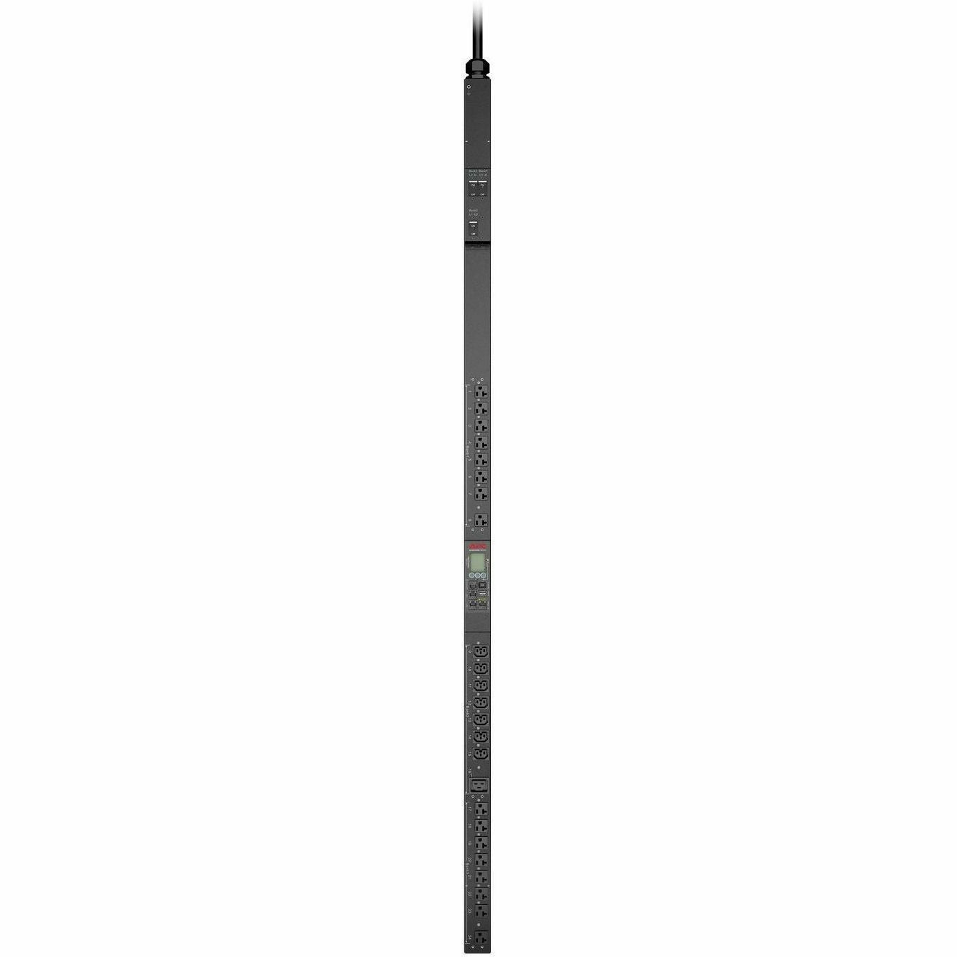 APC by Schneider Electric NetShelter 9000 24-Outlet PDU - Switched - NEMA L14-30P - 1 x IEC 60320 C19/C21, 7 x IEC 60320 C13/C15, 16 x NEMA 5-20R - 120 V AC, 230 V AC - Network (RJ-45) - 0U - Vertical...  - APDU9970 - eCommerce Business Prime