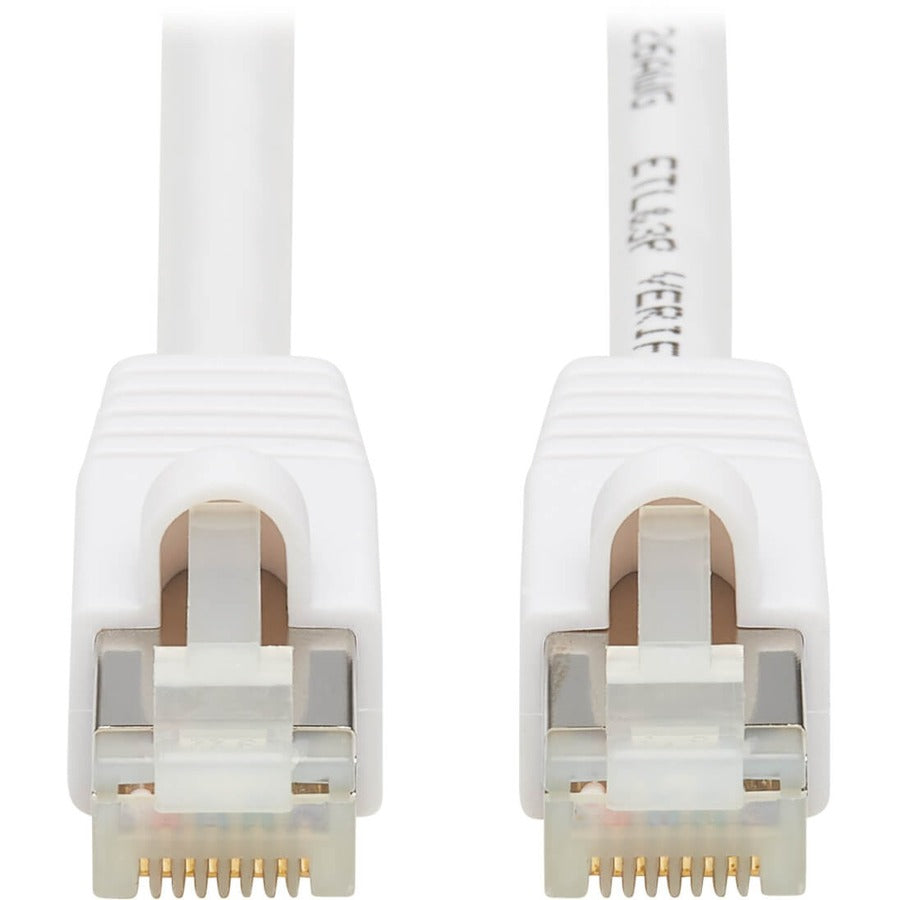 Tripp Lite Safe-IT Cat6a Ethernet Cable Antibacterial Snagless PoE M/M 25ft - 25 ft Category 6a Network Cable for Network Device, Patch Panel, Switch, Server, Modem, Router, Network Adapter, Hub, VoIP...  - N262AB-025-WH - eCommerce Business Prime