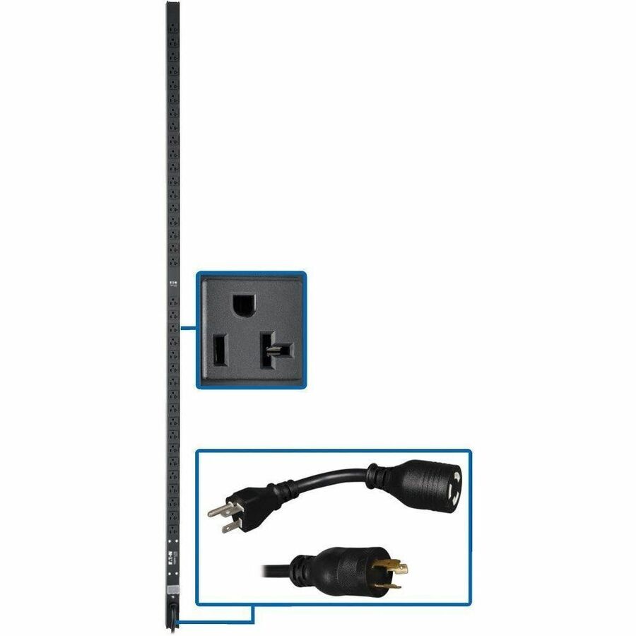 Tripp Lite PDU Basic 36 5-15/20R L5-20P 5-20P Adapter 1.9kW 15ft Cord 72in - Basic - NEMA 5-20P, NEMA L5-20P - 36 x NEMA 5-15/20R - 120 V AC - 0U - Vertical - Rack-mountable - PDUV20-72 - eCommerce Business Prime