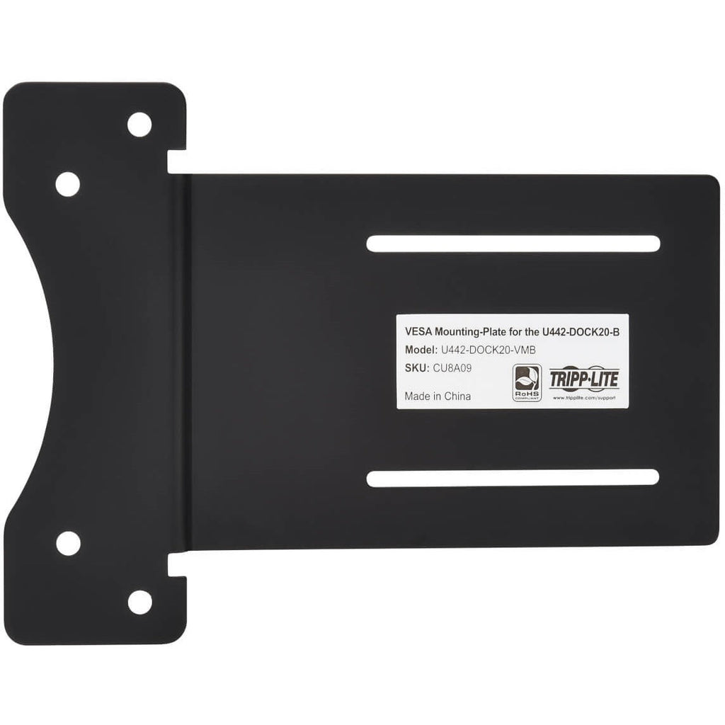 Tripp Lite VESA Mounting Plate for Tripp Lite U442-DOCK20-B Docking Station - 75 x 75, 100 x 100 VESA Standard - Rugged - U442-DOCK20-VMB - eCommerce Business Prime