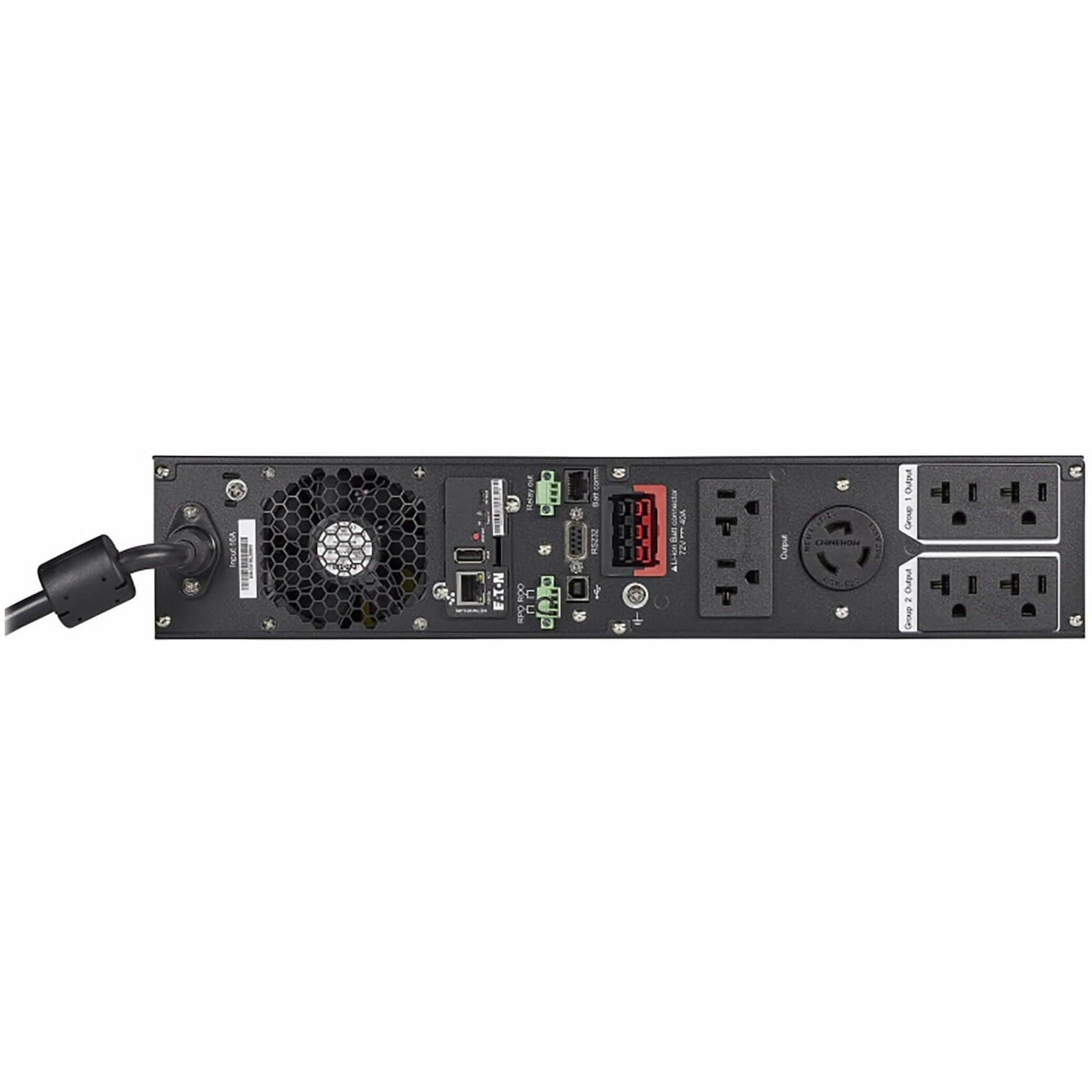 Eaton 9PX Lithium-Ion UPS 2000VA 1800W 120V 9PX On-Line Double-Conversion UPS - 7 Outlets, Network Card Included, USB, RS-232, 2U Rack/Tower - 2U Rack/Tower - 120 V AC Input - 6 x NEMA 5-20R, 1 x NEMA...  - 9PX2000RTN-L - eCommerce Business Prime