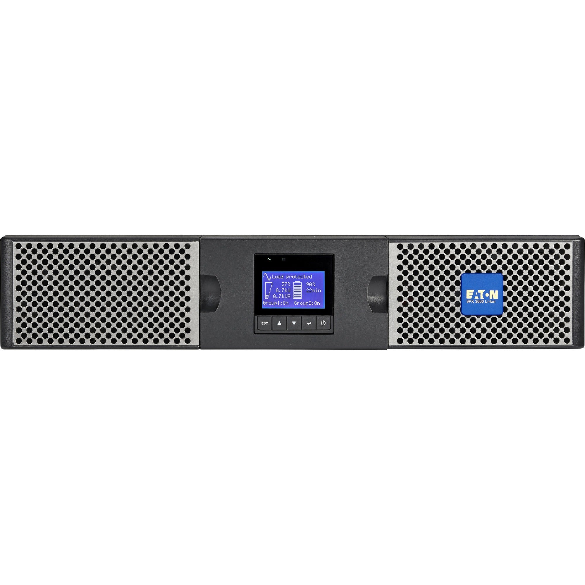 Eaton 9PX Lithium-Ion UPS 3000VA 2400W 120V 9PX On-Line Double-Conversion UPS - 7 Outlets, Network Card Included, USB, RS-232, 2U Rack/Tower - 2U Rack/Tower - 120 V AC Input - 6 x NEMA 5-20R, 1 x NEMA...  - 9PX3000RTN-L - eCommerce Business Prime