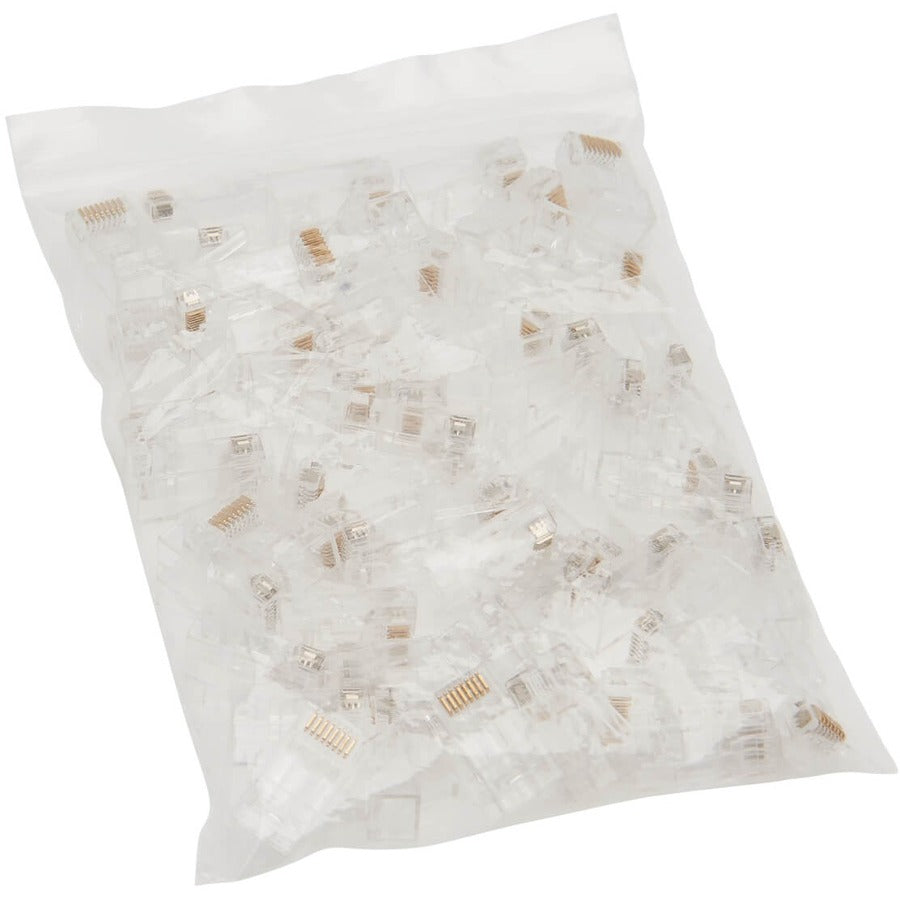Tripp Lite Cat6 RJ45 Pass-Through UTP Modular Plug, 50 Pack - 50 Pack - 1 x RJ-45 Network Male - Clear - TAA Compliant - N232-050-UTP - eCommerce Business Prime