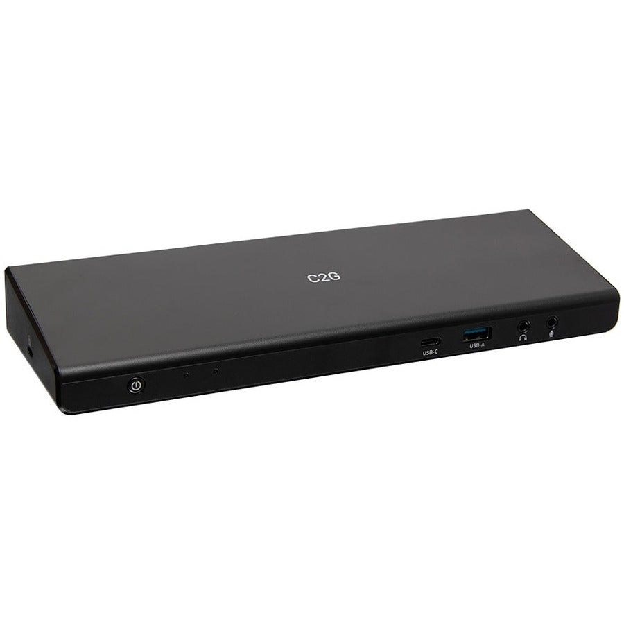 C2G Triple Monitor Docking Station - Mac & Windows Compatible - for Notebook - 85 W - USB Type C - Network (RJ-45) - HDMI - DisplayPort - Audio Line Out - Wired - C2G54535 - eCommerce Business Prime