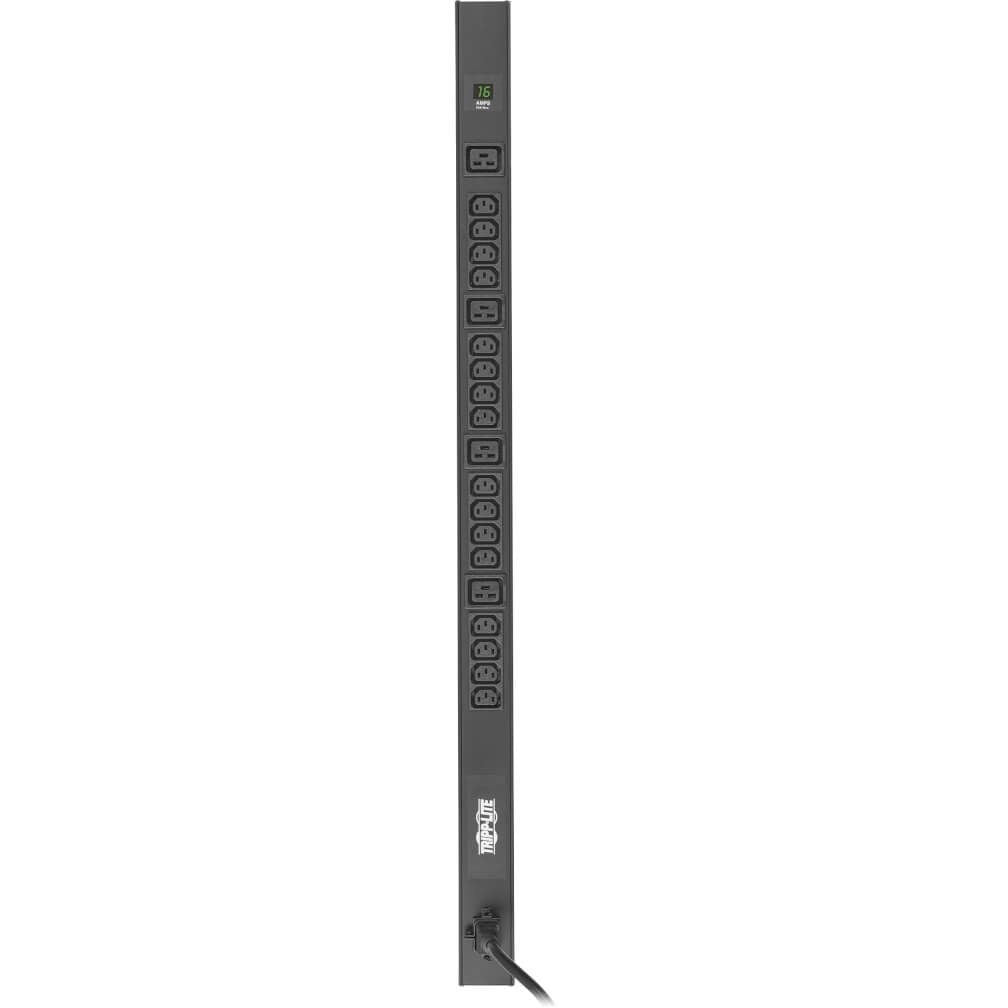 Tripp Lite PDU Metered 16 C13 4 C19 3.2/3.8kW 208/240V C20/L6-20P 10ft Cord - Metered - NEMA L6-20P, IEC 60320 C20 - 16 x IEC 60320 C13, 4 x IEC 60320 C19 - 230 V AC - 0U - Vertical/Toolless - Rack-mo...  - PDUMV20HV-36 - eCommerce Business Prime