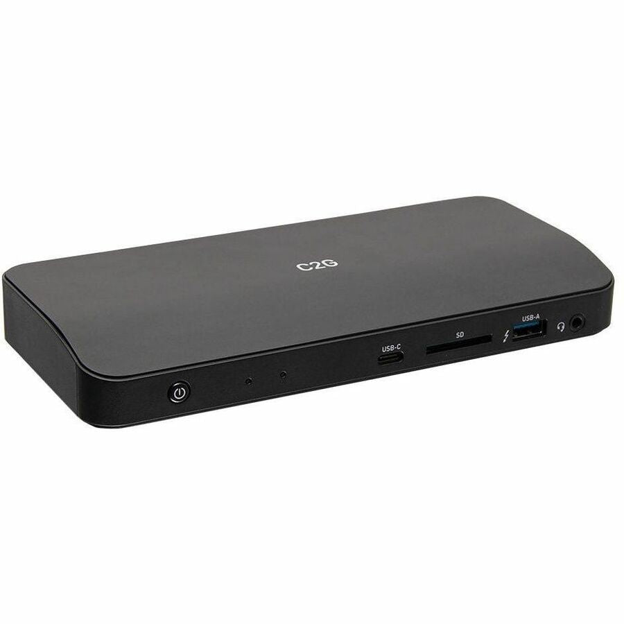 C2G Thunderbolt 3 8K Docking Station - DP, Ethernet, USB, SD, 3.5mm, Power - for Notebook - 85 W - Thunderbolt 3 - USB Type-C - Network (RJ-45) - DisplayPort - Audio Line Out - Wired - C2G54536 - eCommerce Business Prime