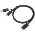 Targus 1M USB-C Male with Screw to USB-C Male Cable with USB-A Tether - 3.28 ft USB/USB-C Data Transfer Cable for Dock, Tablet, Notebook - First End: 1 x USB Type C - Male - Second End: 1 x USB Type C...  - ACC1133GLX - eCommerce Business Prime