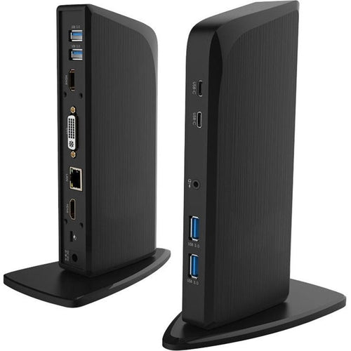 4XEM USB-C 4K Triple Display Docking Station with 65W Power Delivery - for Monitor - 65 W - USB 3.0 Type C - 6 x USB Ports - 6 x USB 3.0 - USB Type-C - Network (RJ-45) - HDMI - DVI - Wired - 4XUG39PD1 - eCommerce Business Prime
