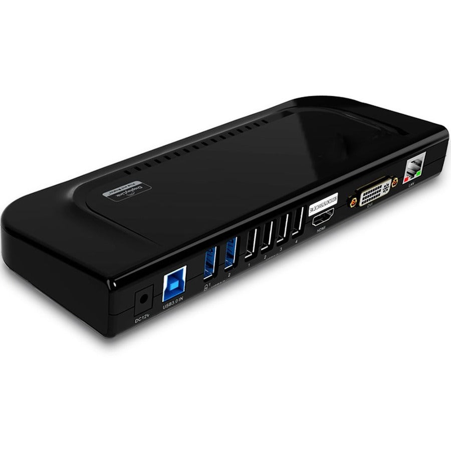 4XEM USB 3.0 Slim Universal Docking Station (Black) - for Notebook - USB 3.0 Type B - 6 x USB Ports - 4 x USB 2.0 - 2 x USB 3.0 - Network (RJ-45) - HDMI - DVI - Audio Line In - Audio Line Out - Wired - 4XUG39DK4 - eCommerce Business Prime