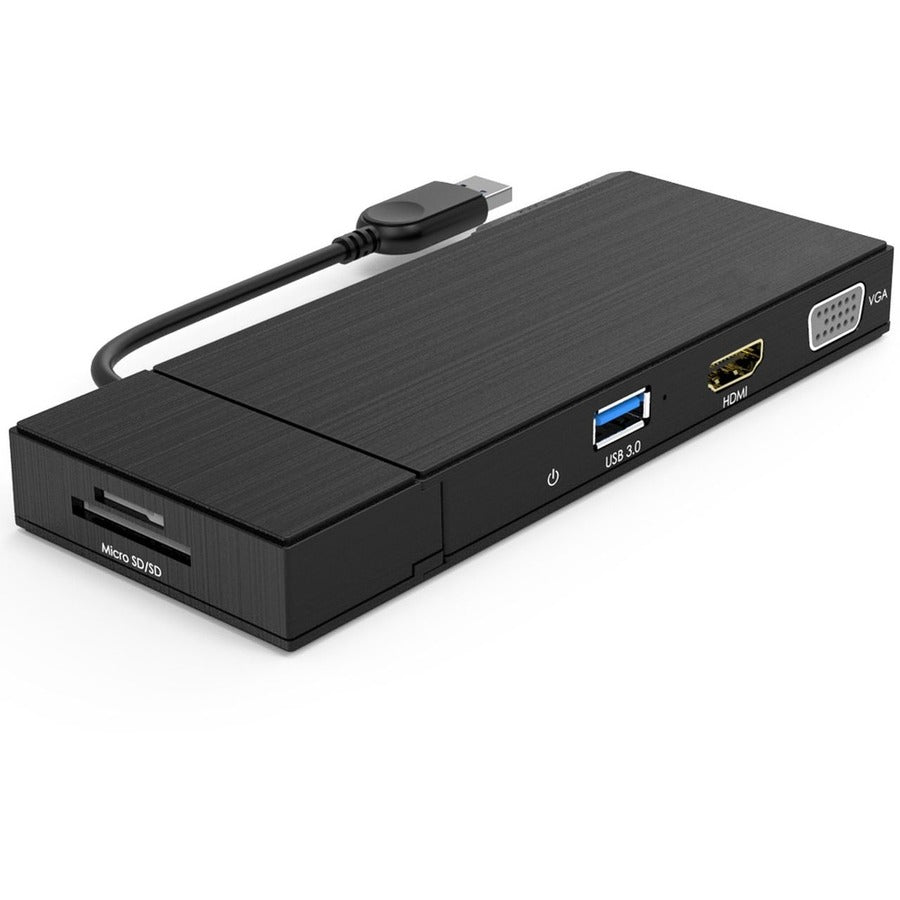 4XEM USB 3.0 Full HD Travel Mini Dock - for Notebook/Monitor - USB 3.0 Type A - 2 x USB 3.0 - Network (RJ-45) - HDMI - VGA - Wired - 4XUG39DH2 - eCommerce Business Prime