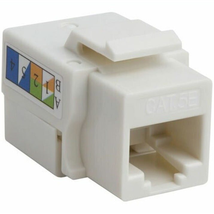 4XEM 10 pack Cat5e RJ45 Keystone Jack UTP 110-Type (White) - 10 Pack - 1 x RJ-45 Network Female - White - 4XKJC5EWH10PK - eCommerce Business Prime