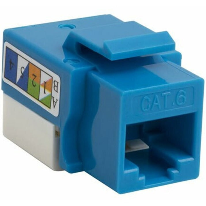 4XEM 10 pack Cat6 RJ45 Keystone Jack UTP 110-Type (Blue) - 10 Pack - 1 x RJ-45 Network Female - Blue - 4XKJC6BL10PK - eCommerce Business Prime