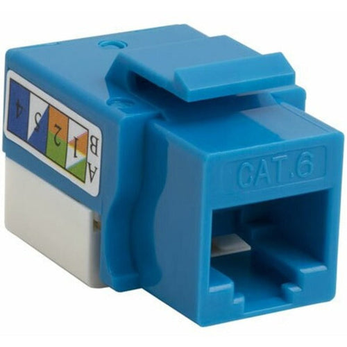 4XEM 10 pack Cat6 RJ45 Keystone Jack UTP 110-Type (Blue) - 10 Pack - 1 x RJ-45 Network Female - Blue - 4XKJC6BL10PK - eCommerce Business Prime
