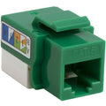 4XEM 10 pack Cat6 RJ45 Keystone Jack UTP 110-Type (Green) - 10 Pack - 1 x RJ-45 Network Female - Green - 4XKJC6GN10PK - eCommerce Business Prime