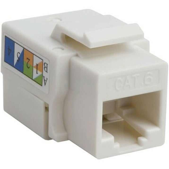 4XEM 10 pack Cat6 RJ45 Keystone Jack UTP 110-Type (White) - 10 Pack - 1 x RJ-45 Network Female - White - 4XKJC6WH10PK - eCommerce Business Prime