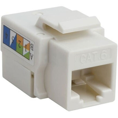 4XEM 10 pack Cat6 RJ45 Keystone Jack UTP 110-Type (White) - 10 Pack - 1 x RJ-45 Network Female - White - 4XKJC6WH10PK - eCommerce Business Prime